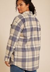 Plus Size Wilder Fleece Shacket, C5885, small