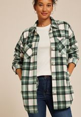Wilder Fleece Shacket, MYRTL GREEN COMBO, small