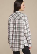 Plaid Boyfriend Button Down Shirt, C1939, small