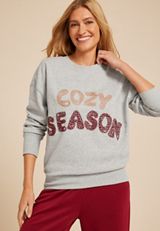 Cozy Season Relaxed Fit Sweatshirt, C3348, small