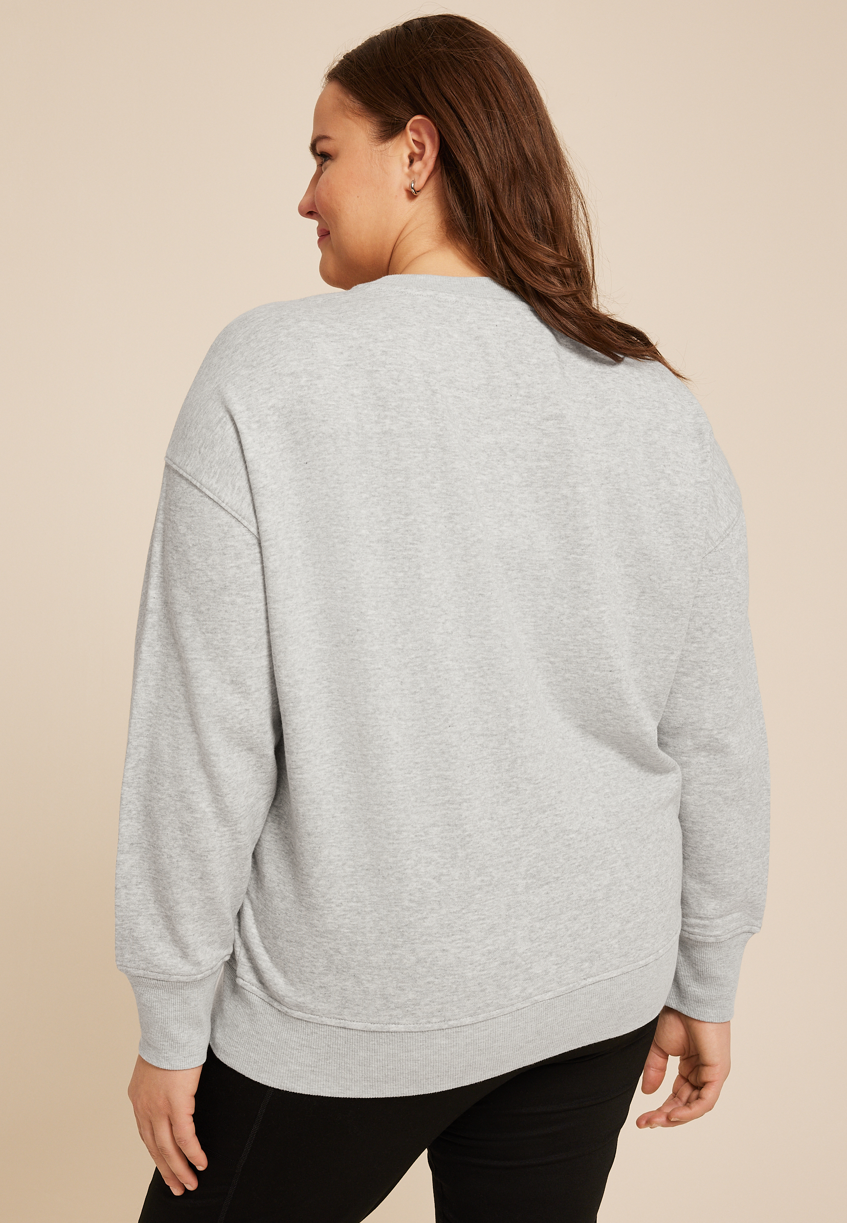 Plus Size Cozy Season Relaxed Fit Sweatshirt, , large