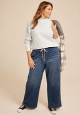 Plus Size Dream Fleece Mock Neck Sweatshirt, LIGHT HEATHER GRAY, small