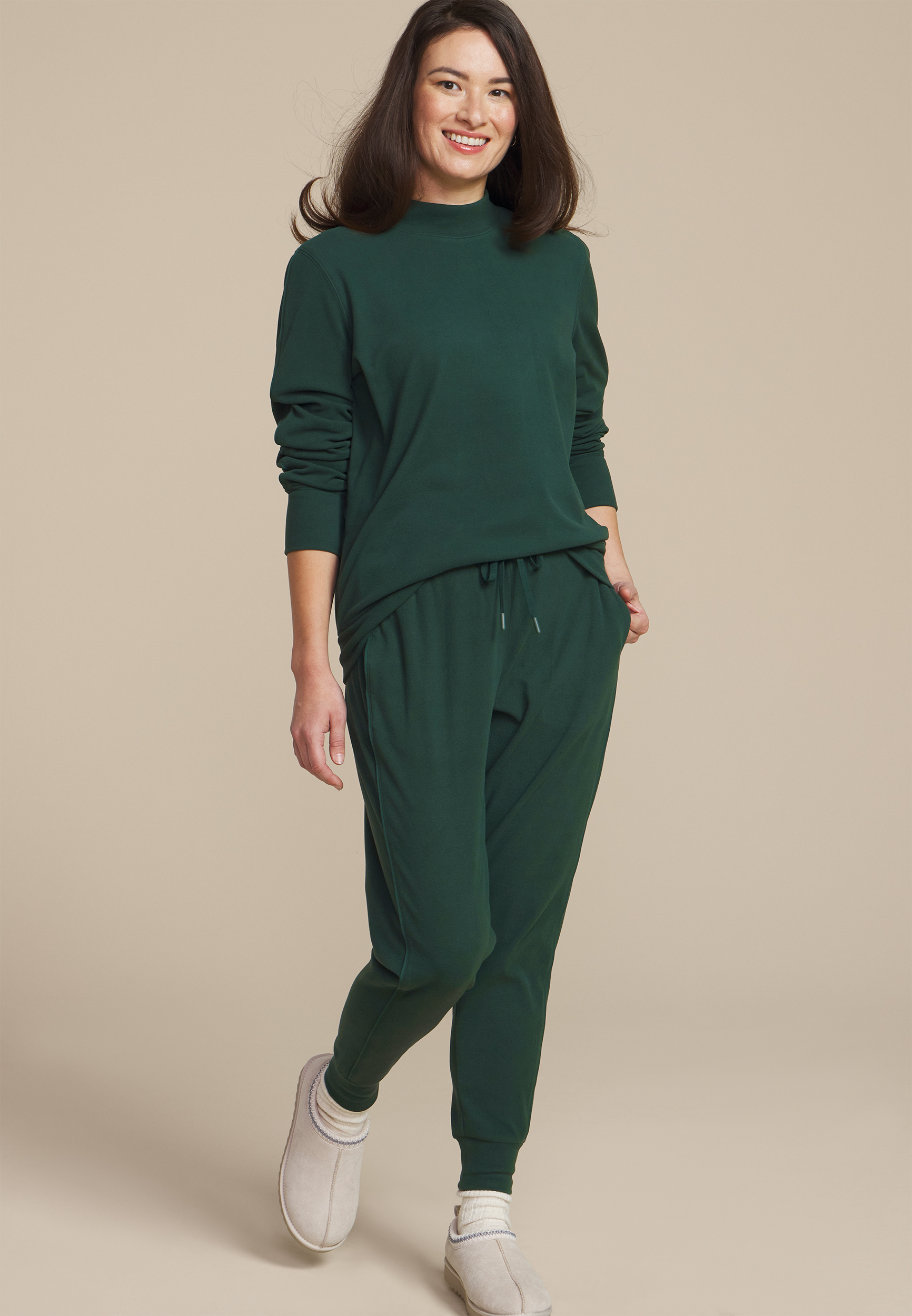 Dream Fleece Mock Neck Sweatshirt, C1037, large