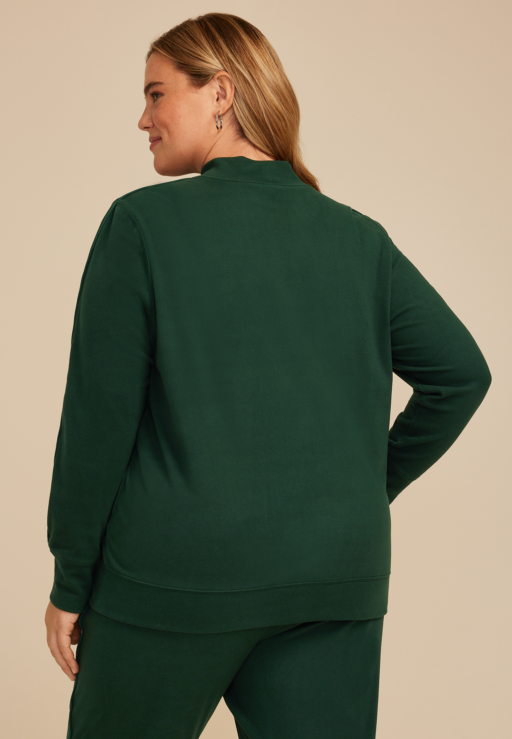 Plus Size Dream Fleece Mock Neck Sweatshirt, C1037, large