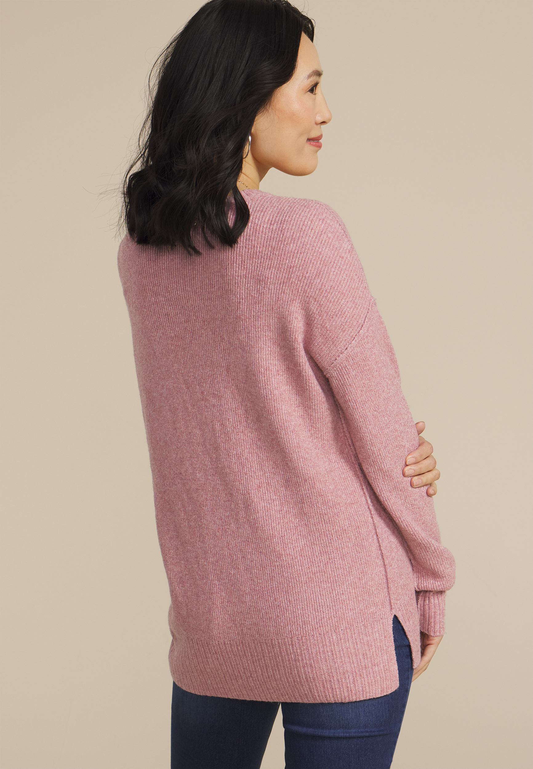 Cozy Tunic Sweater, C9361, large