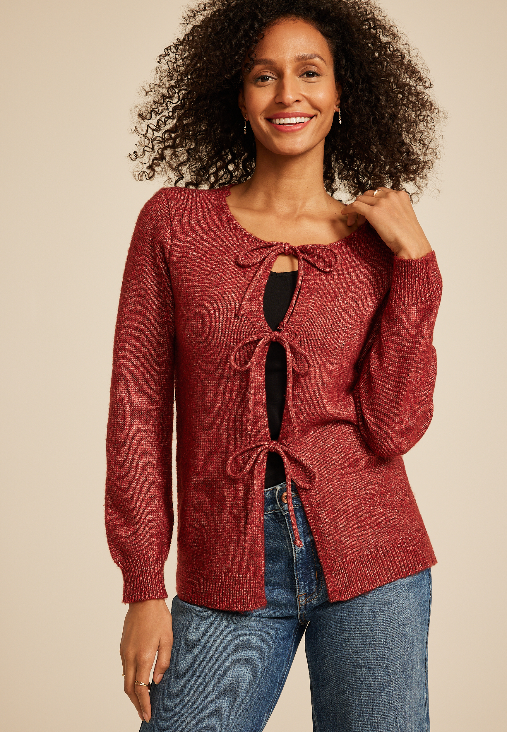 Bow Tie Front Cardigan