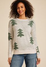 Evergreen Teddy Knit Sweater, , small