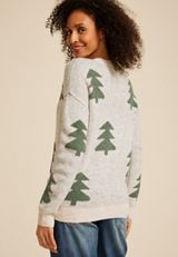 Evergreen Teddy Knit Sweater, , small