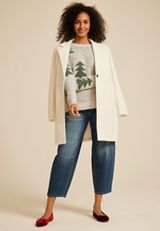 Evergreen Teddy Knit Sweater, , small