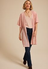 Lace Stretch Kimono, C286, small