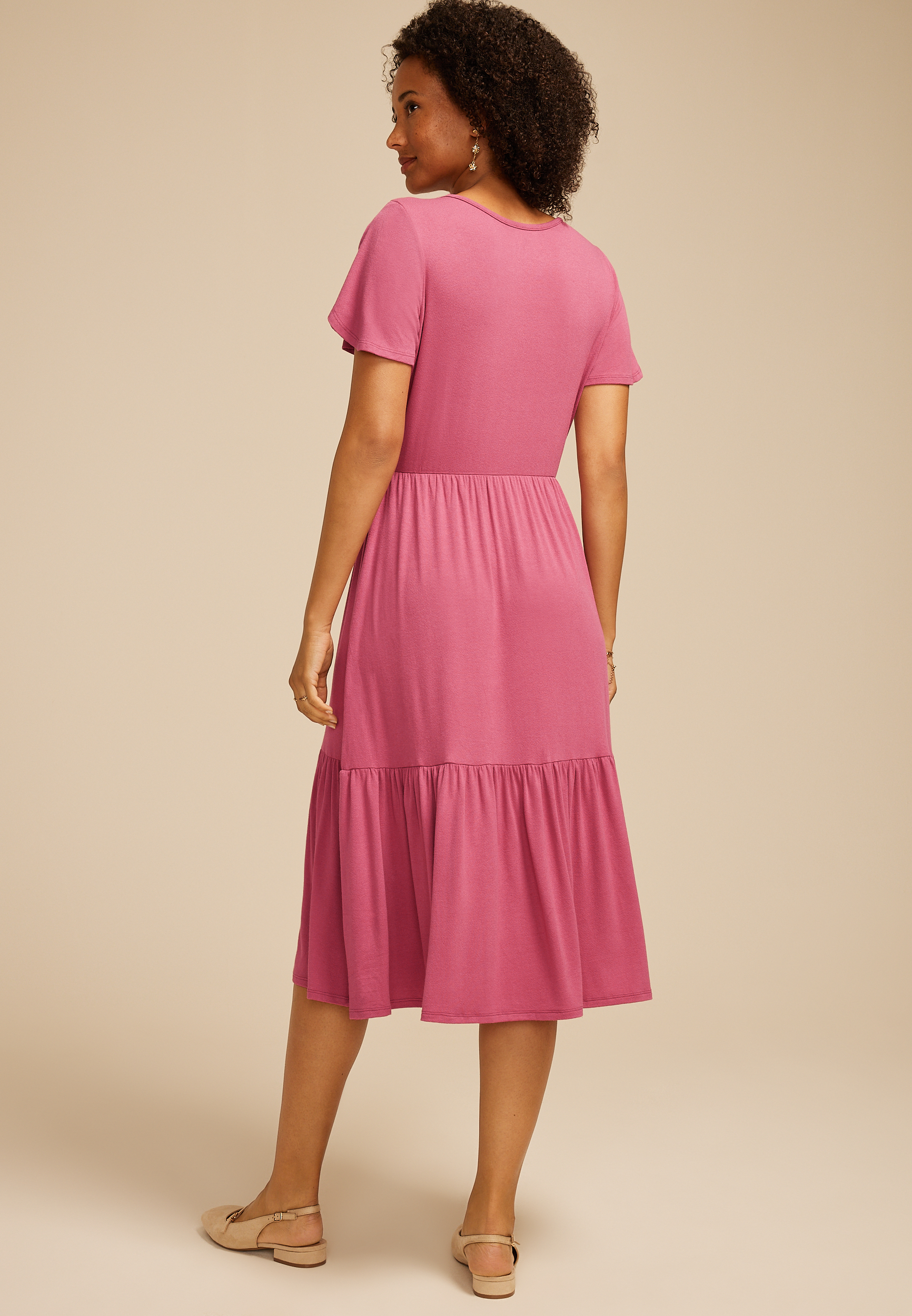 24/7 Tulip Sleeve Midi Dress, , large