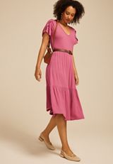 24/7 Tulip Sleeve Midi Dress, , small