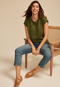 24/7 Fairhaven Ruched Shoulder Tee