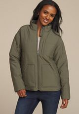 Quilted Patch Pocket Jacket, , small