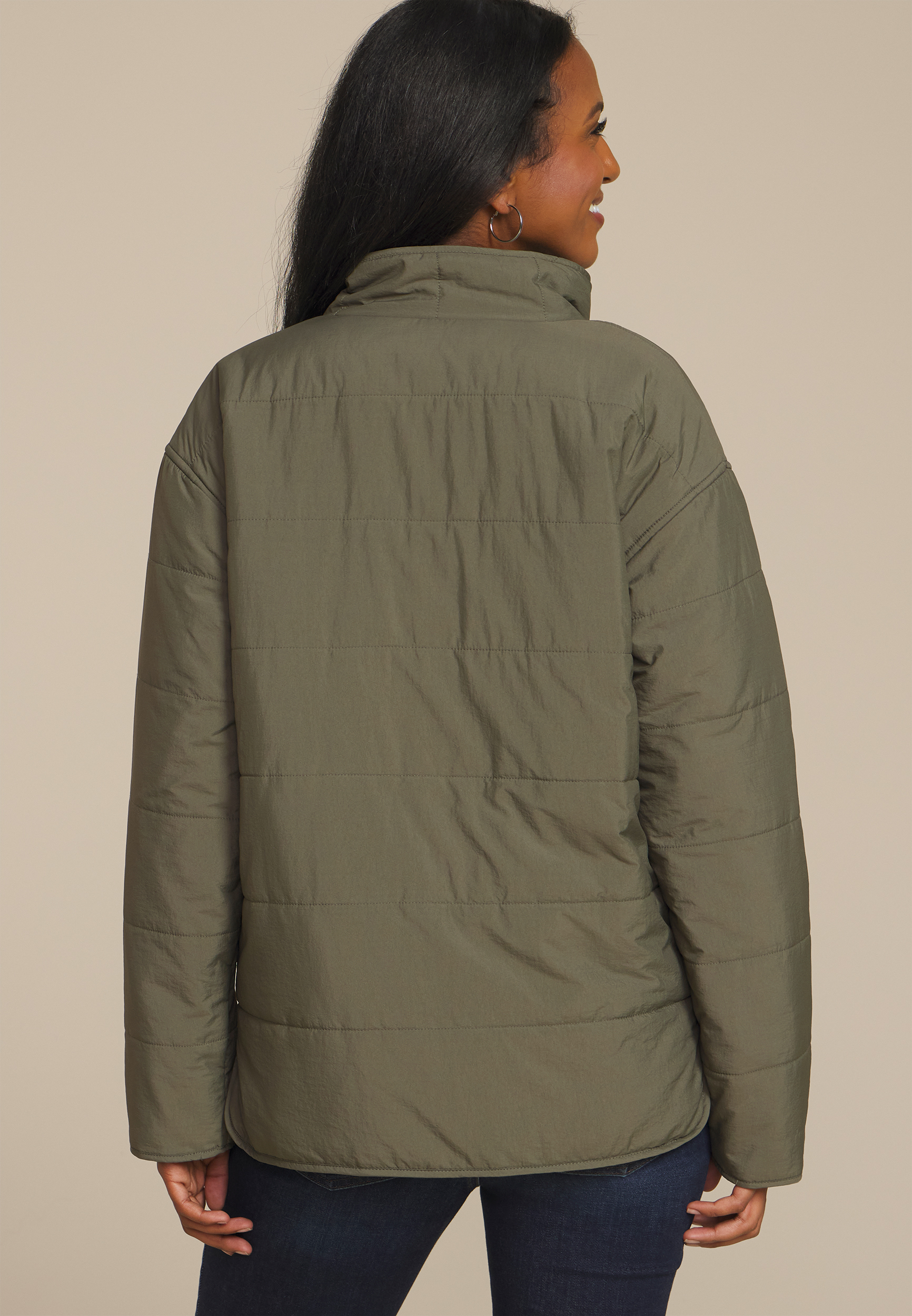 Quilted Patch Pocket Jacket, , large