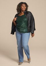Plus Size Studio Y Sequin Cami, C1037, small