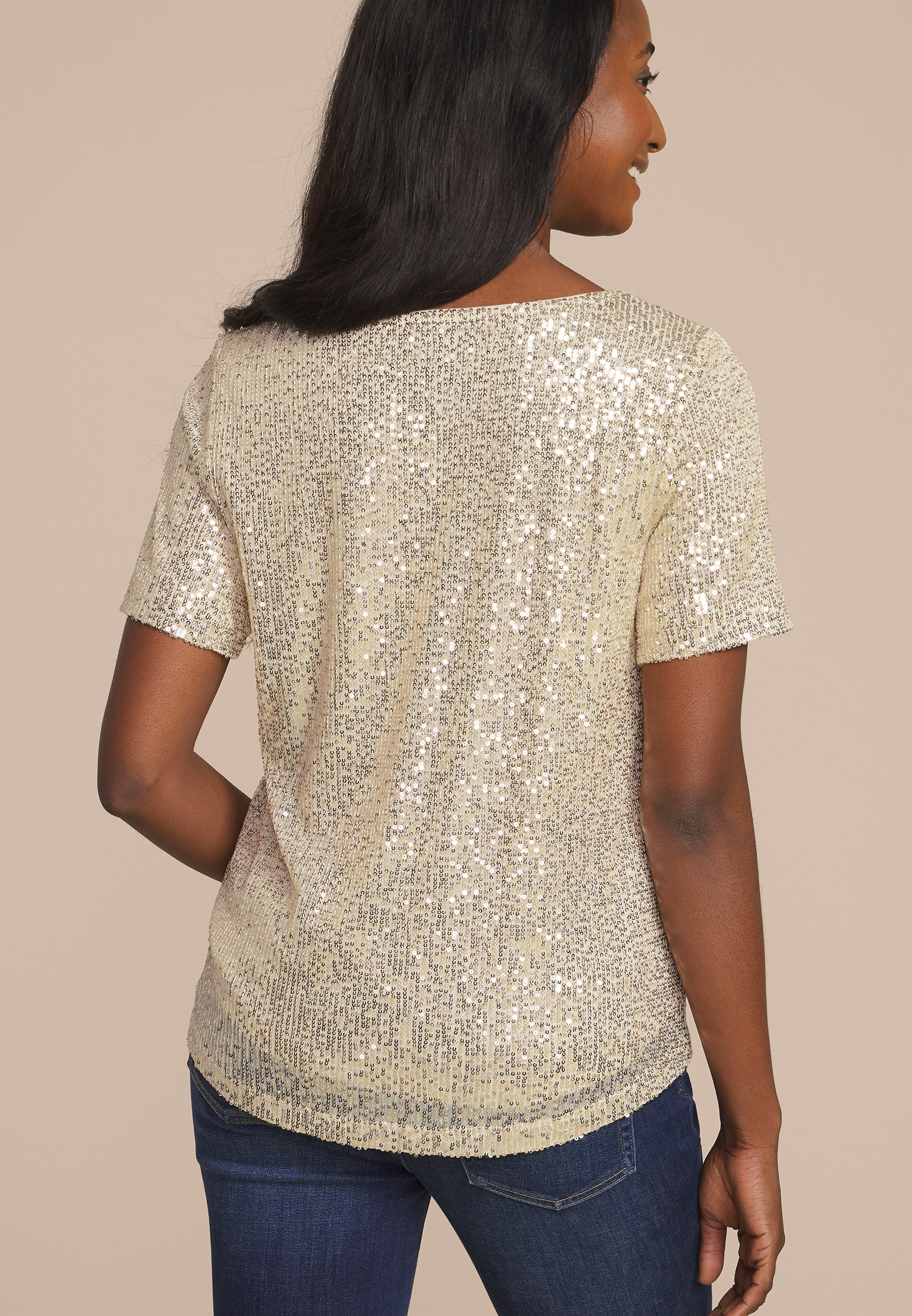 Studio Y Sequin Top, C727, large
