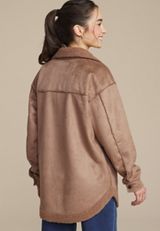 Cognac Shearling Jacket, COGNAC, small