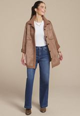 Cognac Shearling Jacket, COGNAC, small