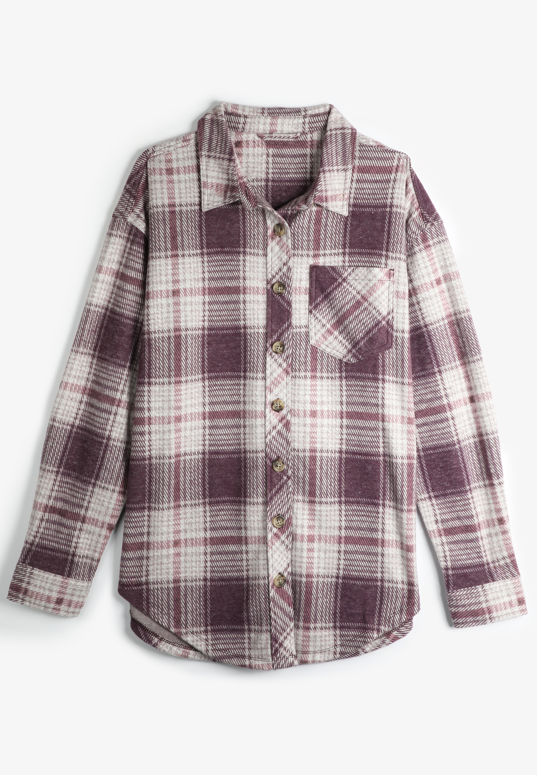 Plaid Boyfriend Button Down Shirt