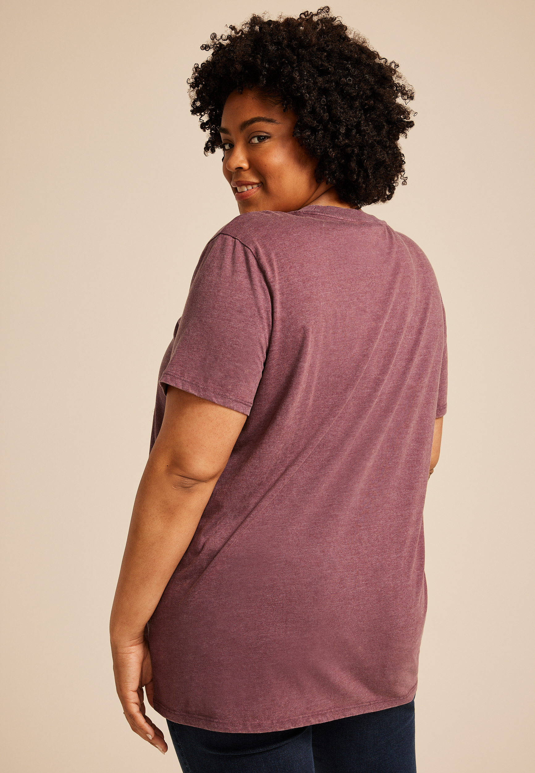 Plus Size MTV Animal Print Oversized Fit Graphic Tee, C830, large