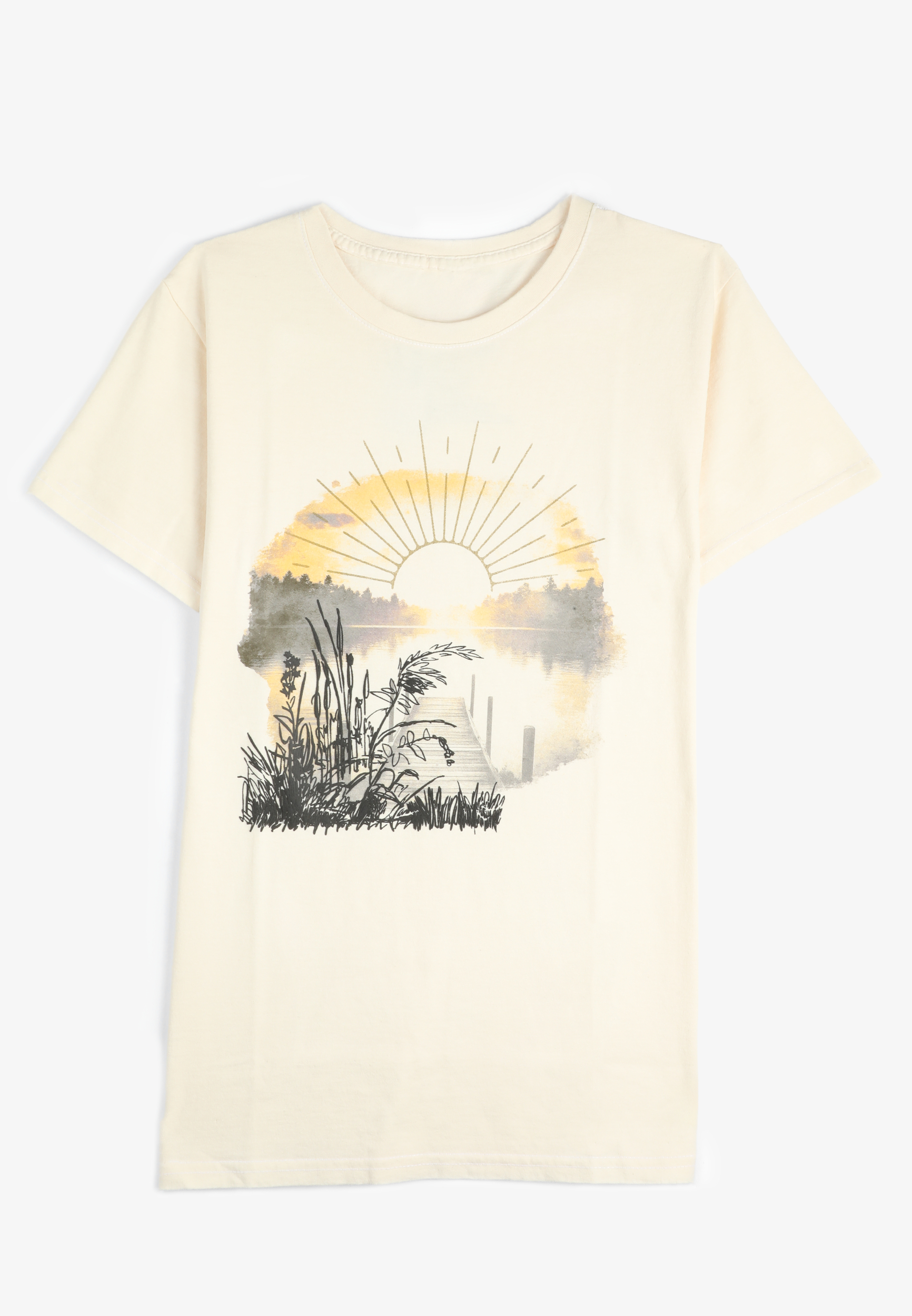Lakeside Scenic Relaxed Graphic Tee, C2789, large