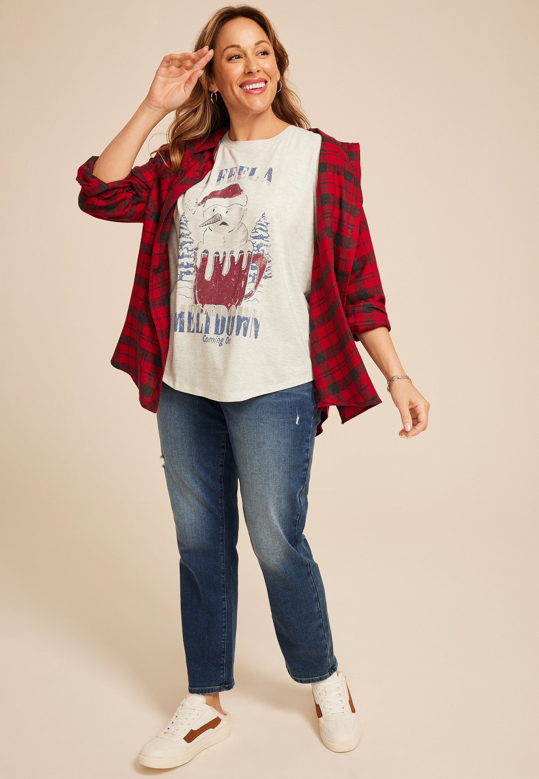 Plus Size I Feel A Meltdown Coming On Classic Fit Graphic Tee, C3348, large