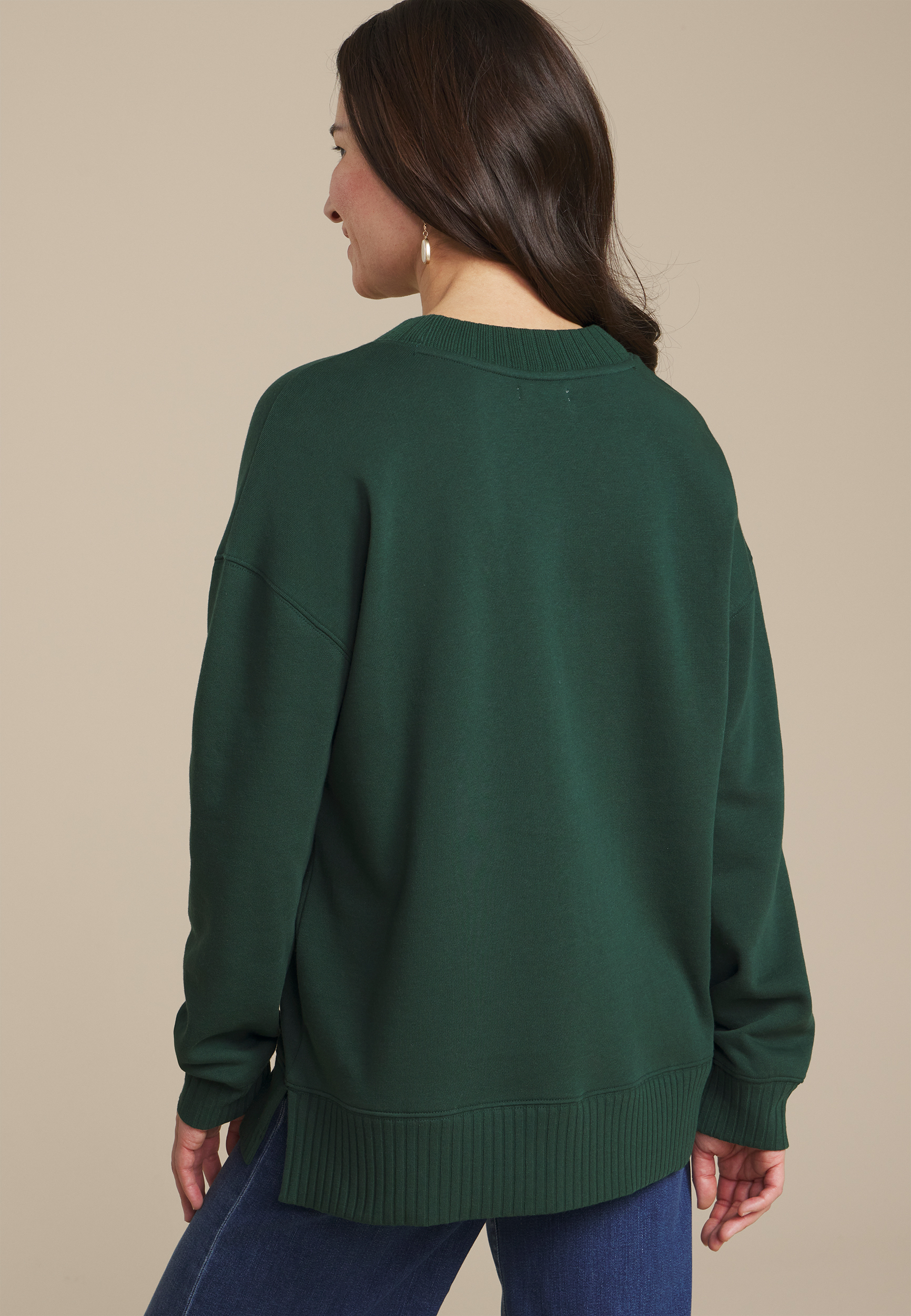 Willowsoft Holly Jolly Relaxed Fit Sweatshirt, , large