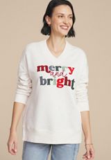 Willowsoft Merry And Bright Relaxed Fit Sweatshirt, , small