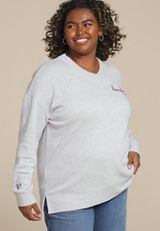 Plus Size Willowsoft Homebody Relaxed Fit Sweatshirt, C3348, small