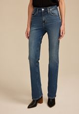 Silver Jeans Co.&reg; Avery Curvy High Rise Border Stitch Slim Boot Jean, C3337, small
