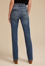 Silver Jeans Co.&reg; Avery Curvy High Rise Border Stitch Slim Boot Jean, C3337, small