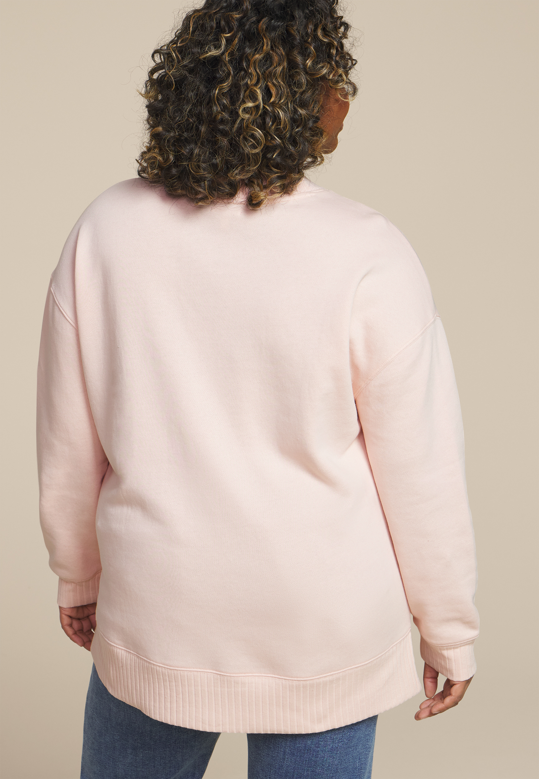 Plus Size Willowsoft Relaxed Fit Sweatshirt, C1240, large