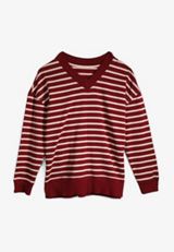 Willowsoft Striped Relaxed Fit Sweatshirt, C5485, small