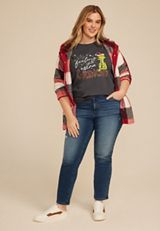 Plus Size Feeling Extra Grinchy Classic Fit Graphic Tee, , small
