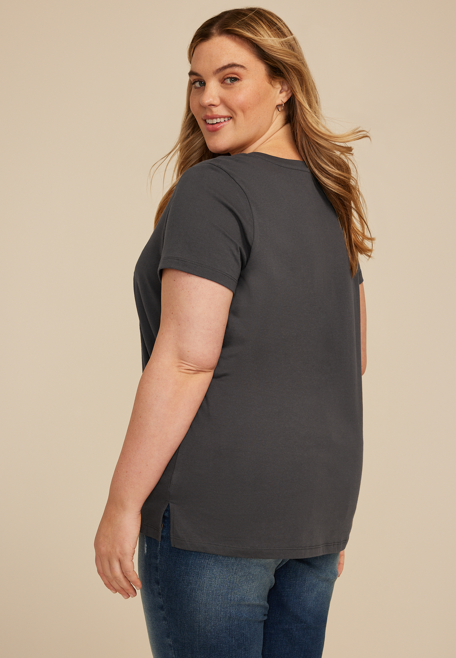 Plus Size Feeling Extra Grinchy Classic Fit Graphic Tee, , large