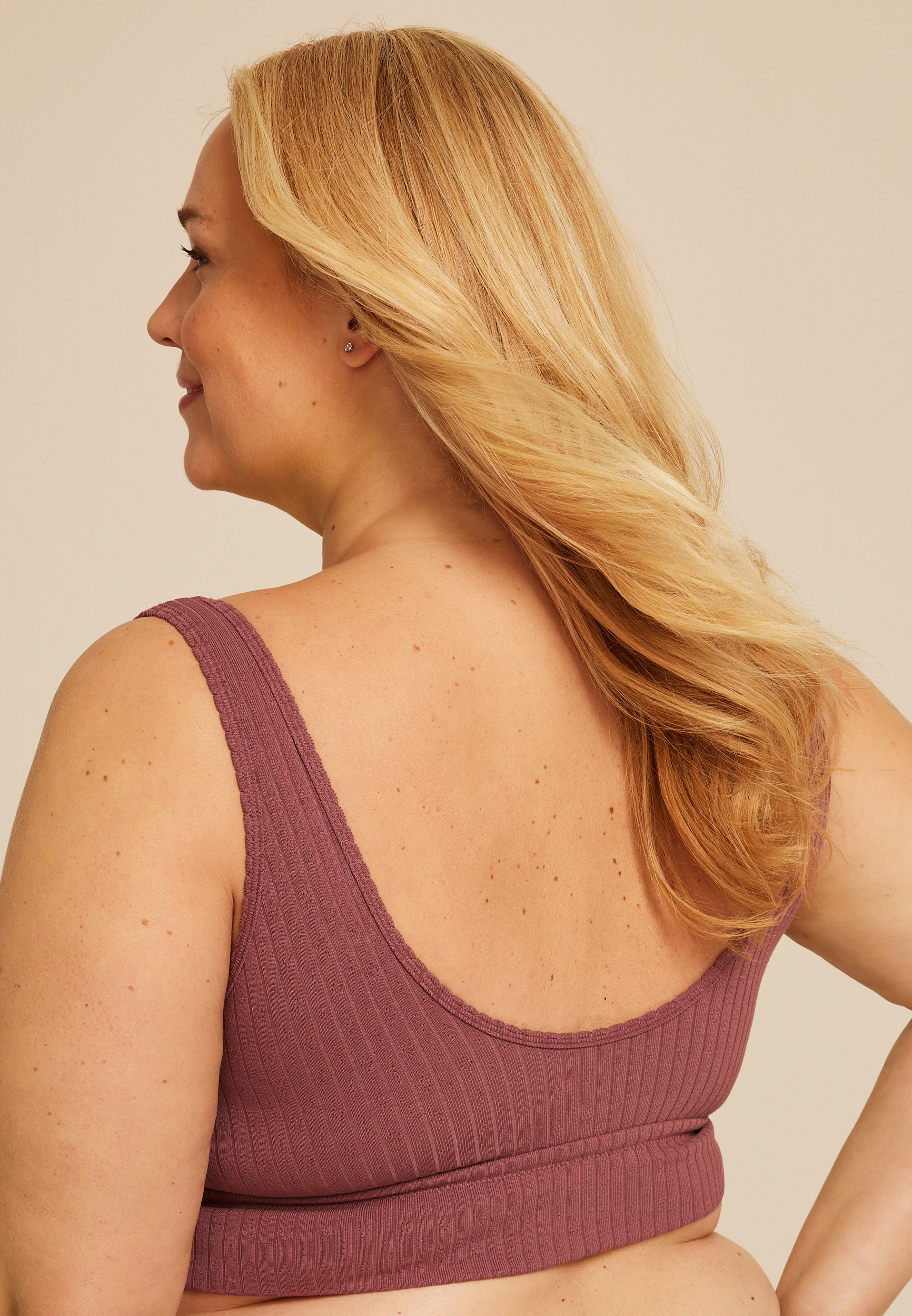 Simply Comfy Scalloped Edge Bralette, C6578, large