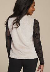 Studio Y Faux Fur Vest, , small