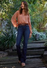 edgely&trade; Dark High Rise Flare Jean, C258, small