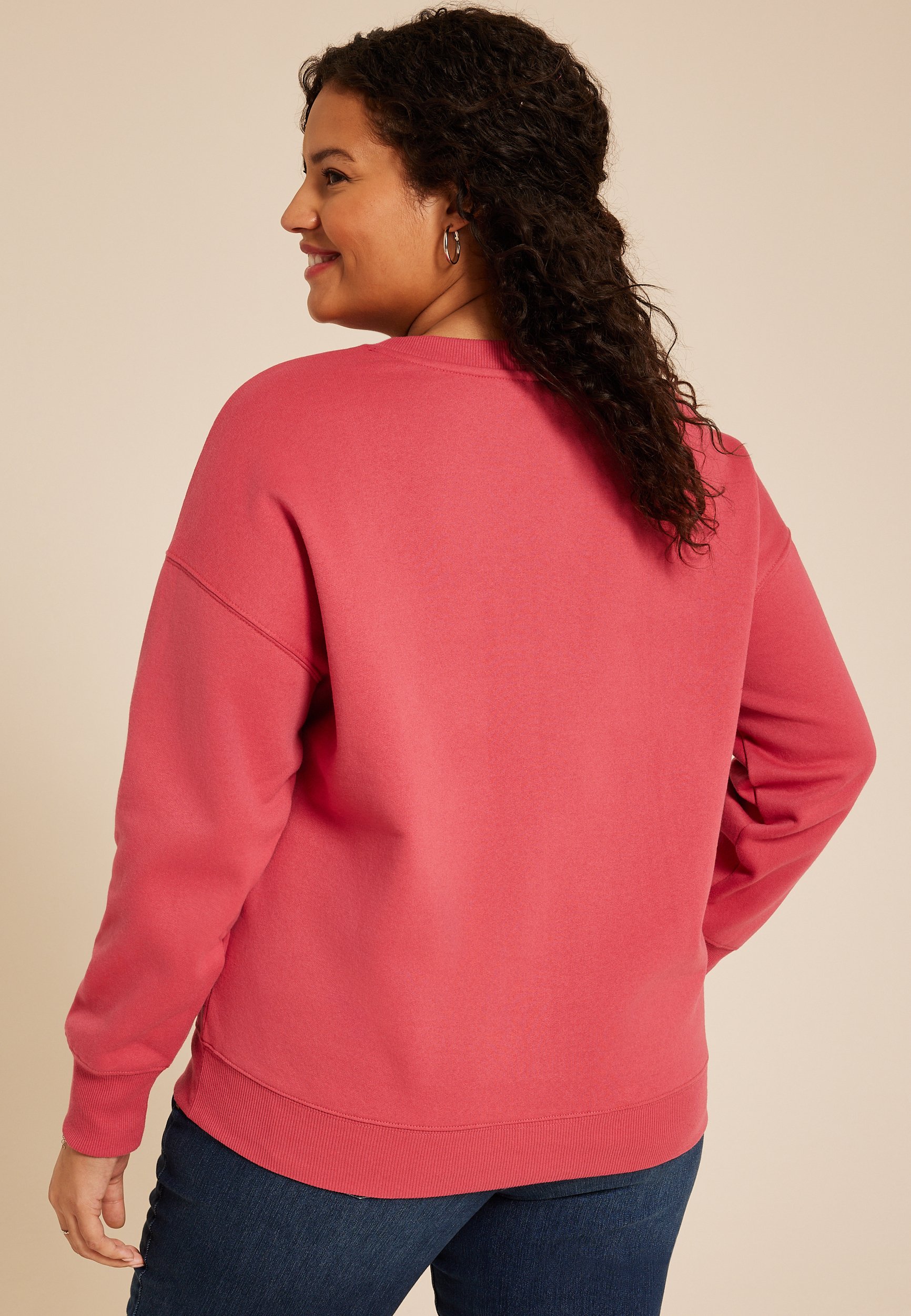 Plus Size Merry Grinchmas Relaxed Fit Sweatshirt, , large