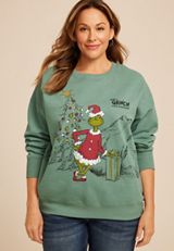Plus Size The Grinch Relaxed Fit Sweatshirt, , small