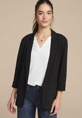 Versa Sparkle Open Front Blazer, , small