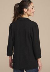 Versa Sparkle Open Front Blazer, , small