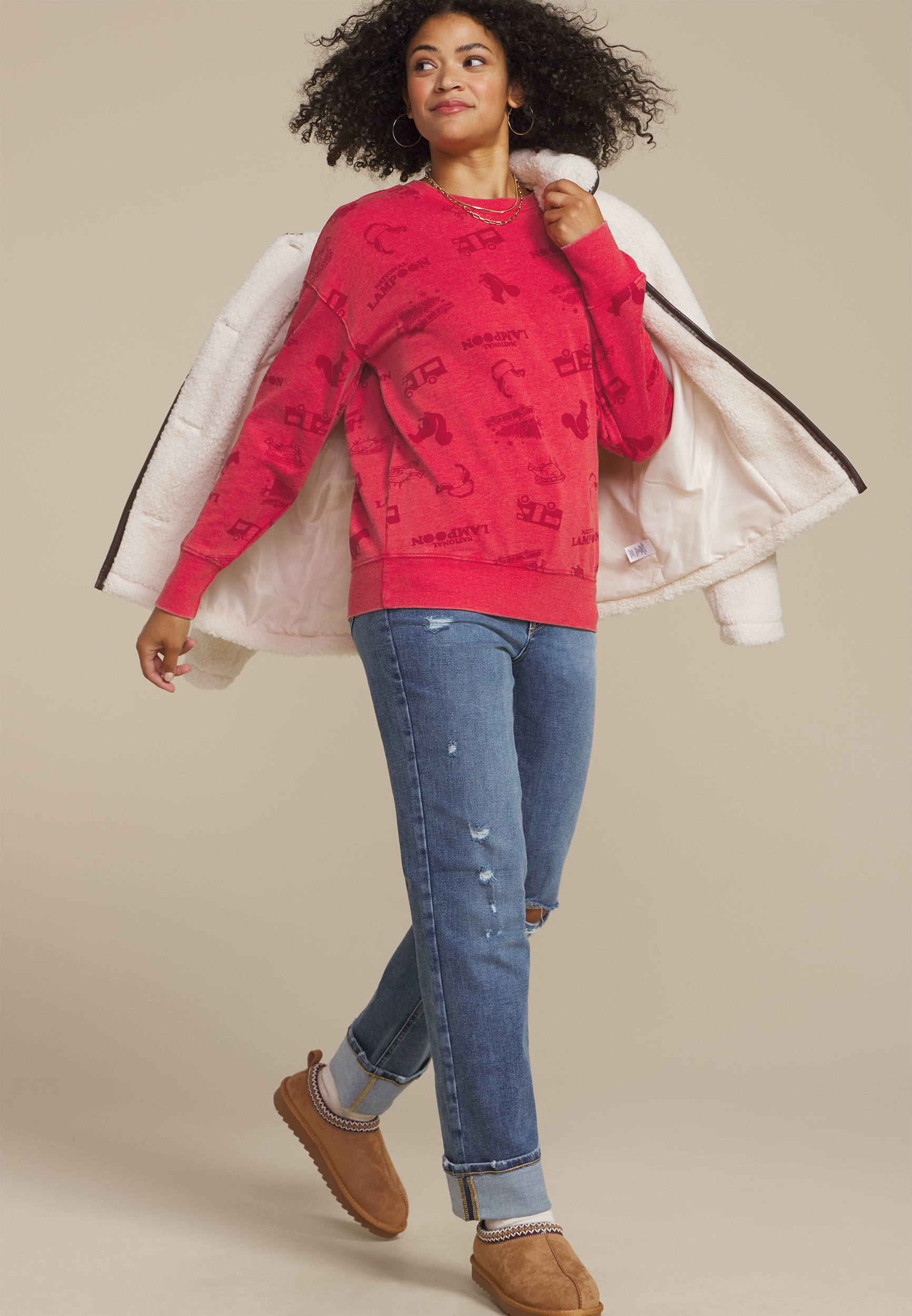 National Lampoon Relaxed Fit Sweatshirt, , large