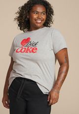 Plus Size Diet Coke Classic Fit Graphic Tee, C151, small