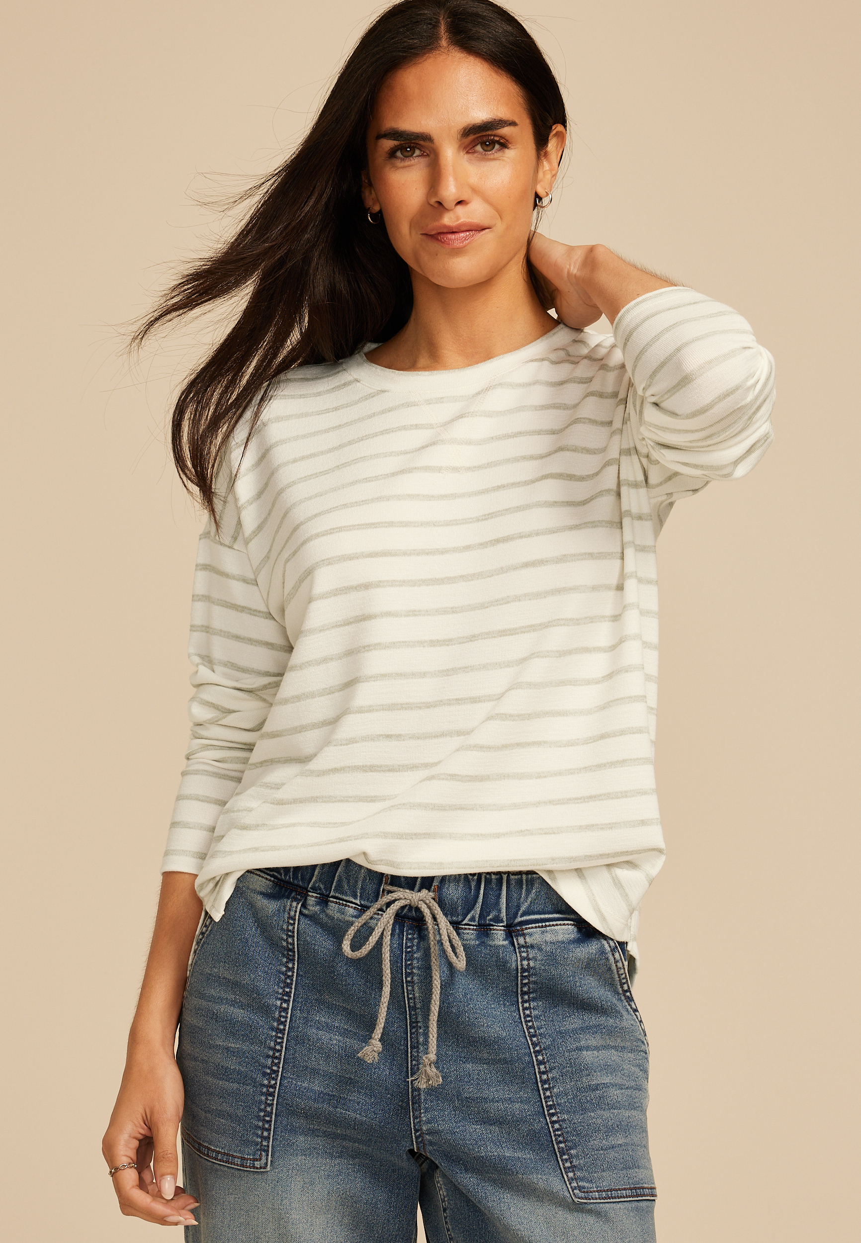 24/7 Clara Long Sleeve Terry Tee