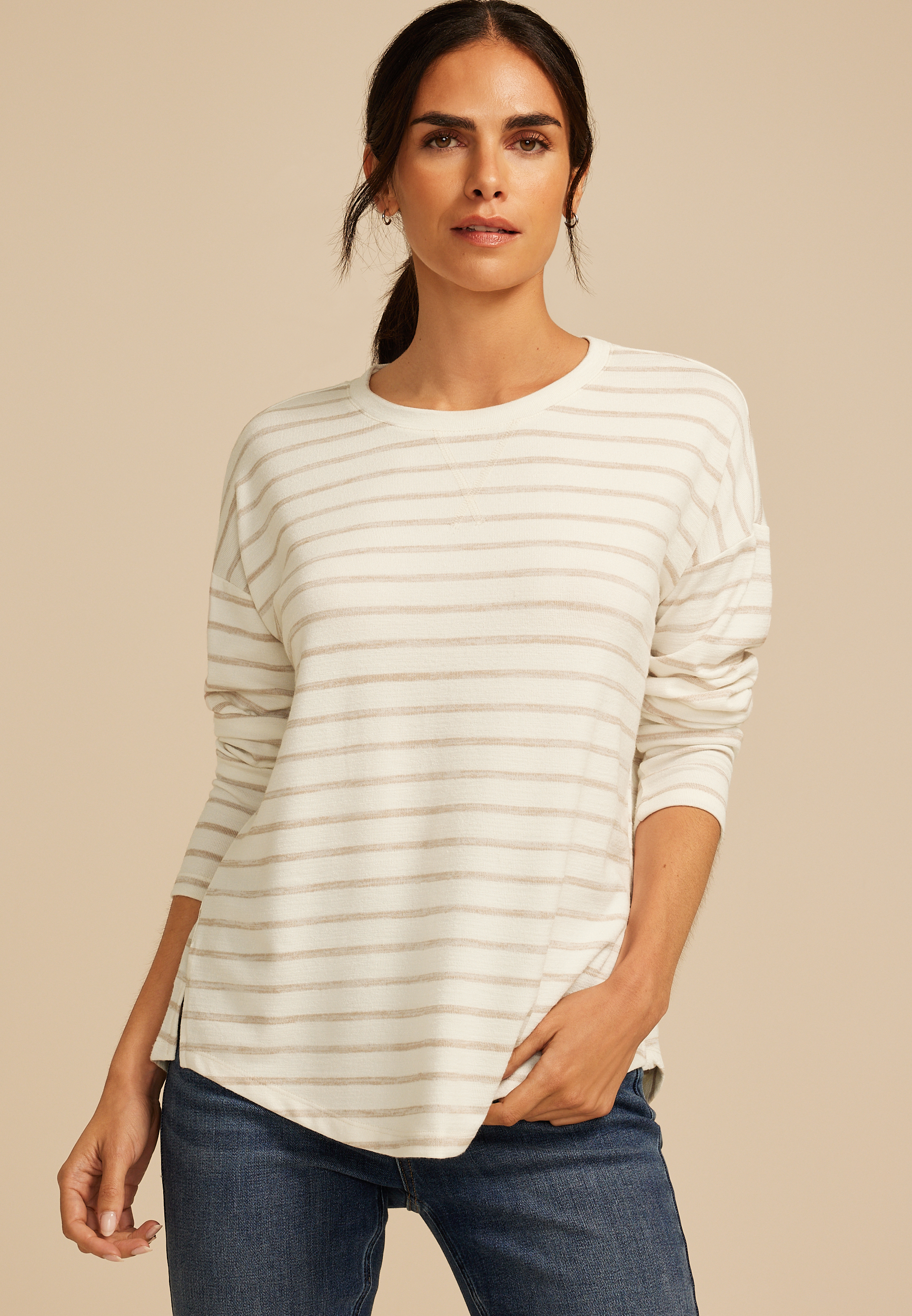 24/7 Clara Long Sleeve Terry Tee