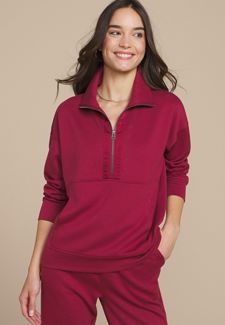 Knit Mixer Crew Neck Sweatshirt