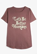 Lets Be Better Humans Classic Fit Graphic Tee, C7176, small