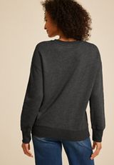 Amazing Grace Floral Relaxed Fit Sweatshirt, C106, small